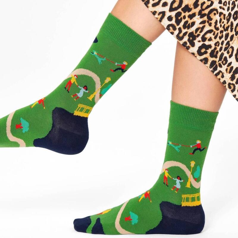 Calcetines Hombre Happy Socks Wap01 7500 Verde