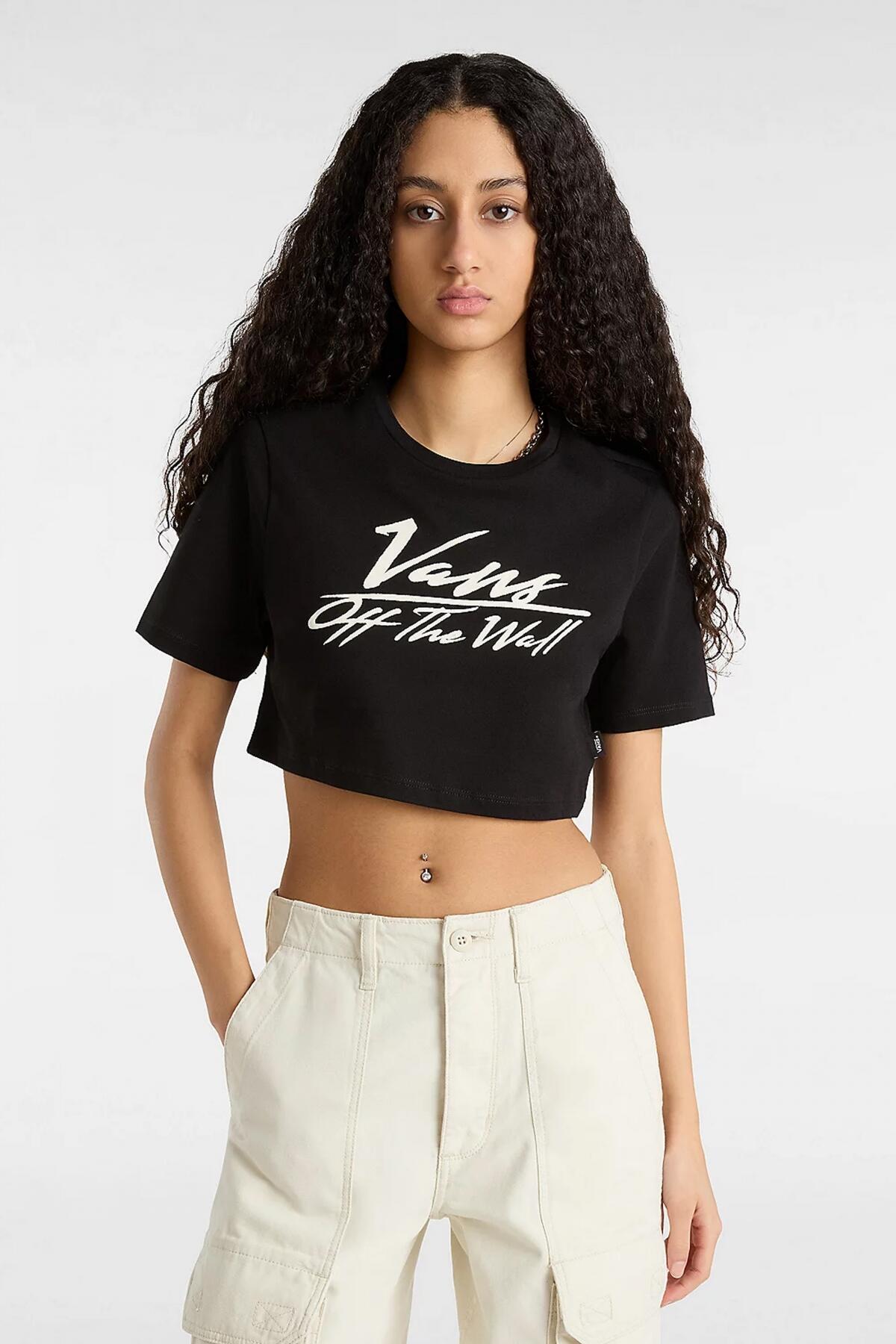 T-shirt Vans Modèle Go Anywhere Crew Crop Couleur Noir 5/5