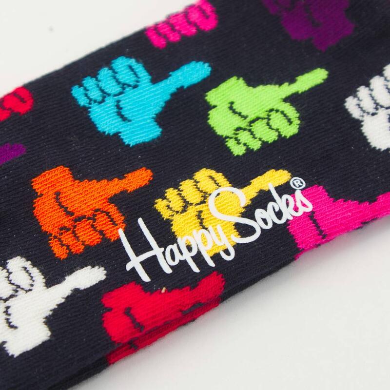 Calcetines Mujer Happy Socks Thumbs Up Sock Negro