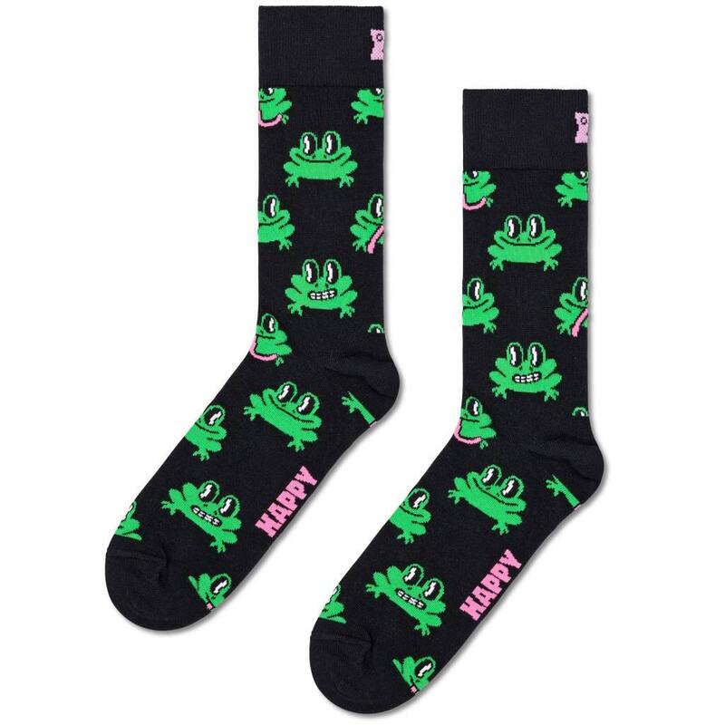 Calcetines Hombre Happy Socks Frog Sock Negro