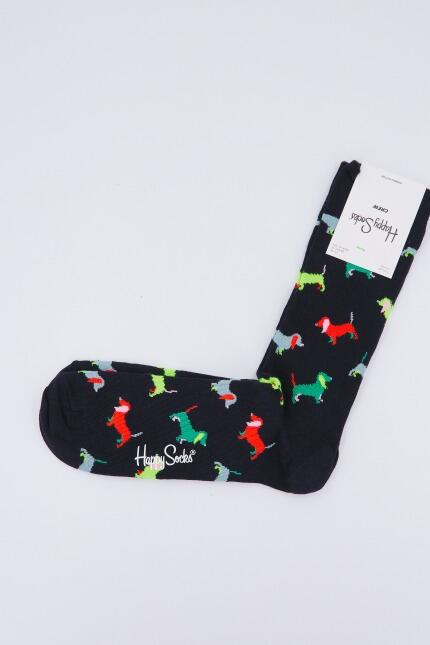 Meias Happy Socks Modelo Pul01 6500 Cor Preto 4/5