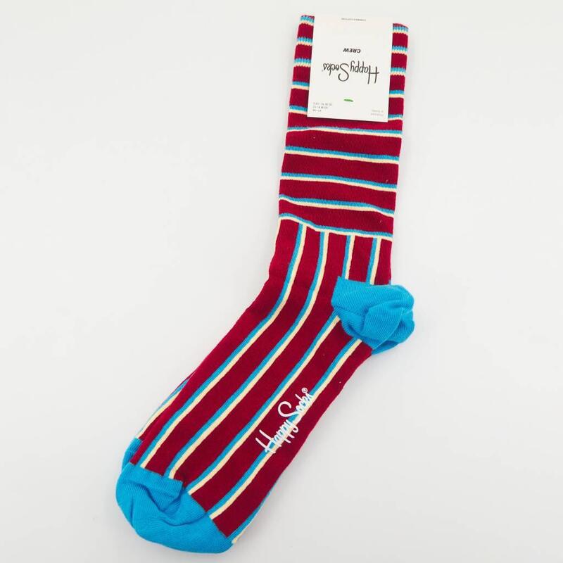 Calcetines Hombre Happy Socks Blocked Stripe Rojo