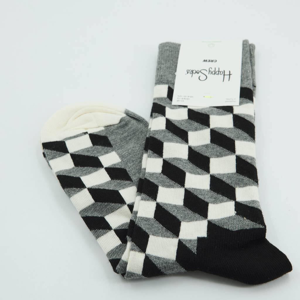 Calcetines Hombre Happy Socks Filled Optic Gris 4/5