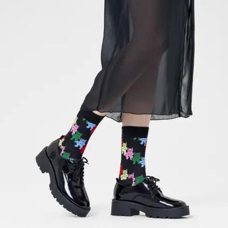 Calcetines Hombre Happy Socks Dancing Cats Negro