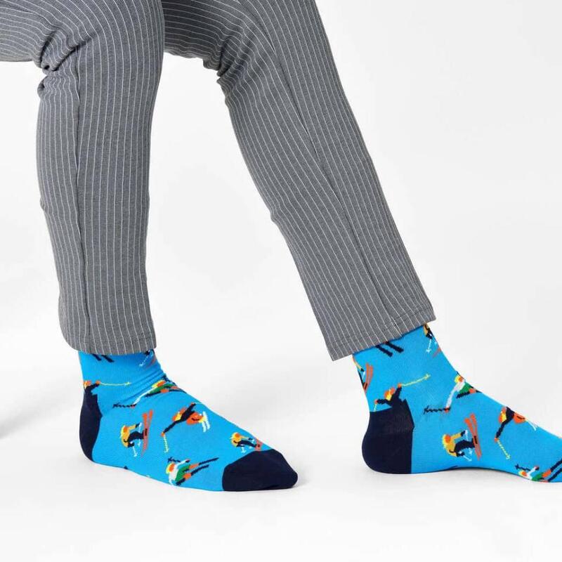 Calcetines Hombre Happy Socks Ski01 6300 Skiing Sock Azul