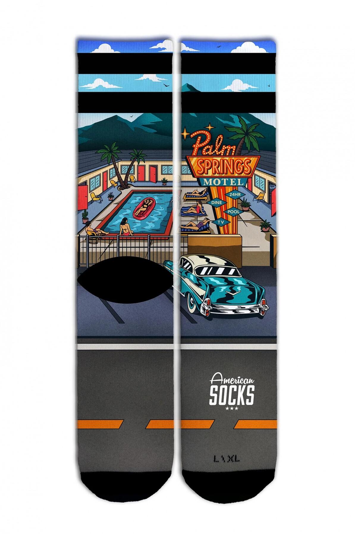 Chaussettes American Socks Modèle Palm Springs Motel Couleur Multicolore 5/6
