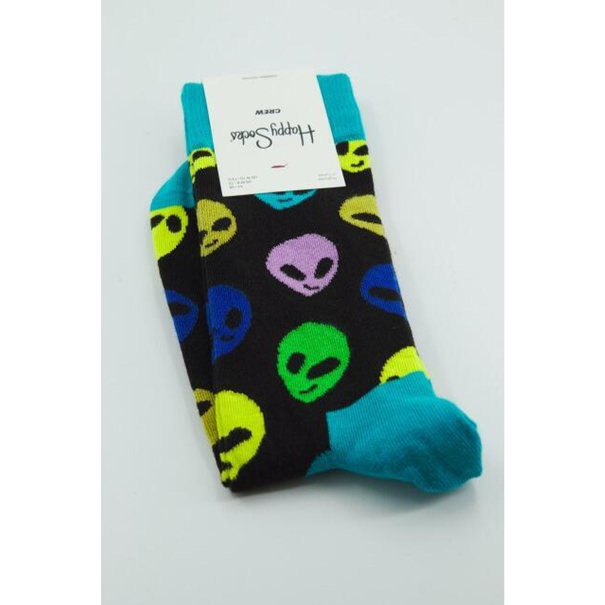 Calcetines Hombre Happy Socks Alien Negro