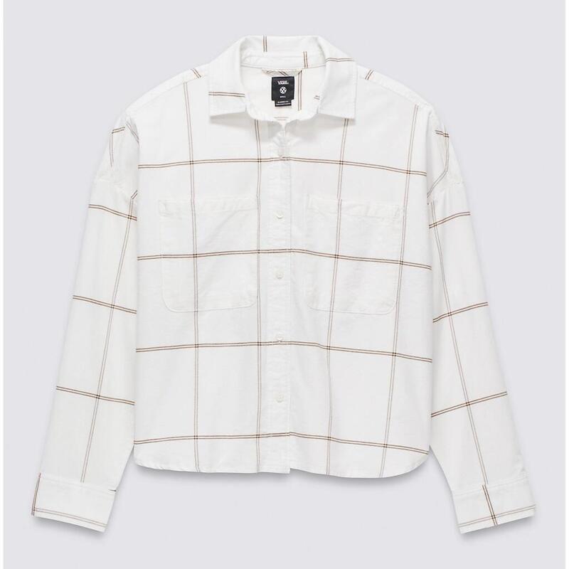 Vans Model Antica Boxy Ls Shirt Barva Bílý