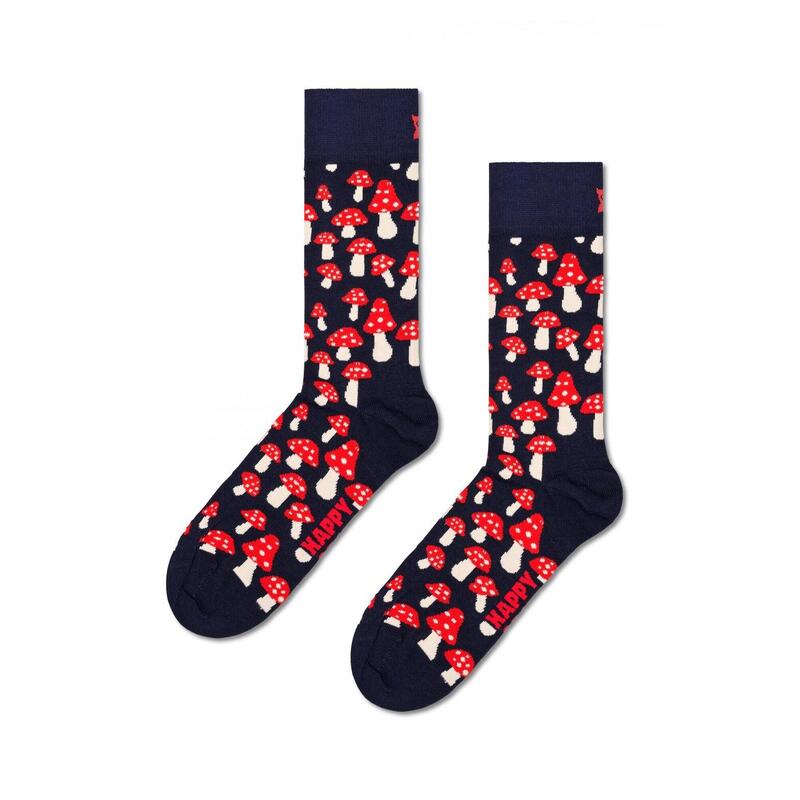 Calcetines Hombre Happy Socks Mushroom Sock Rojo