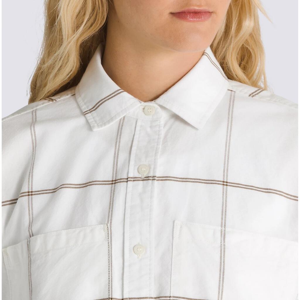 Vans Modèle Antica Boxy Ls Shirt Couleur Blanc 4/5