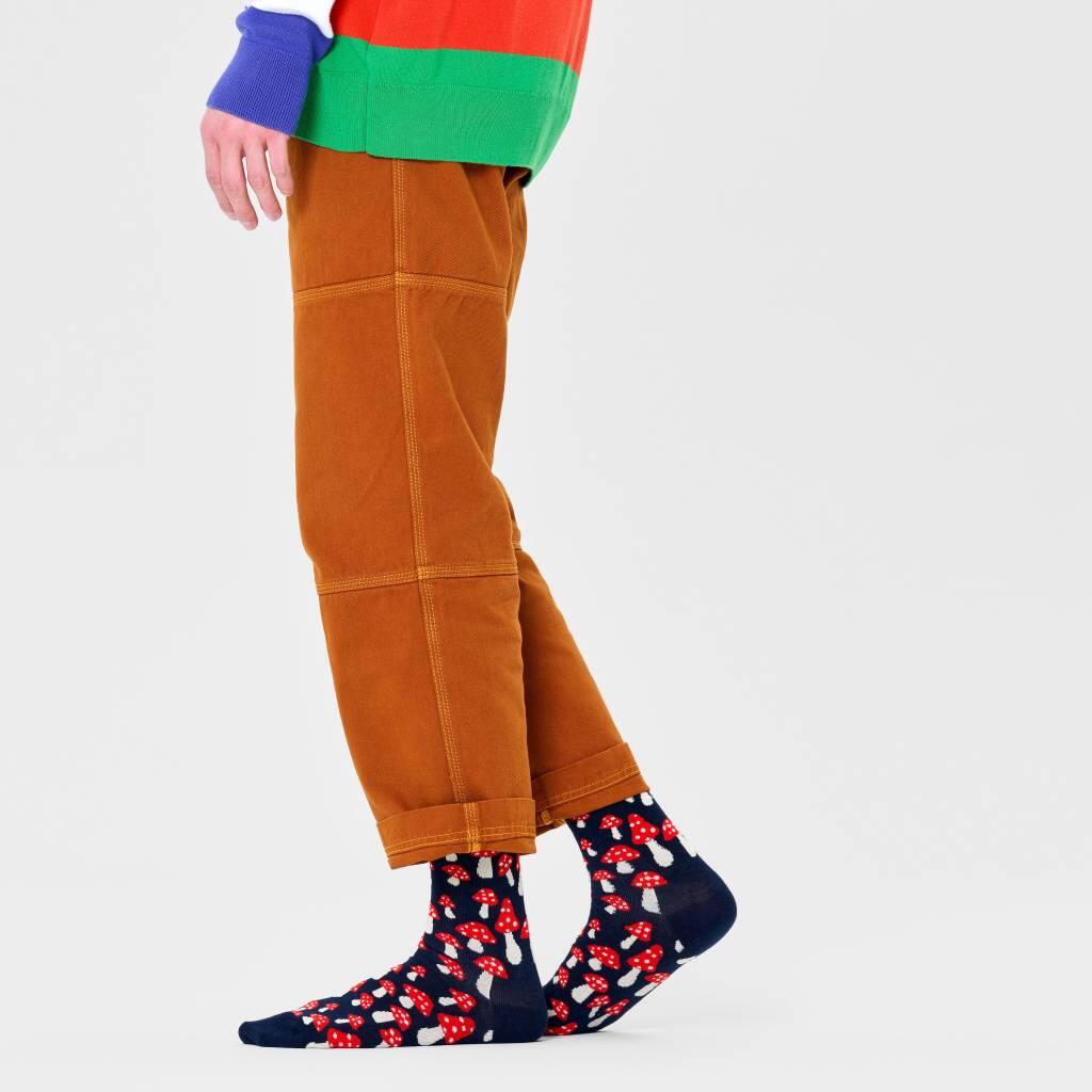 Meias Happy Socks Modelo Mushroom Sock Cor Vermelho 2/5