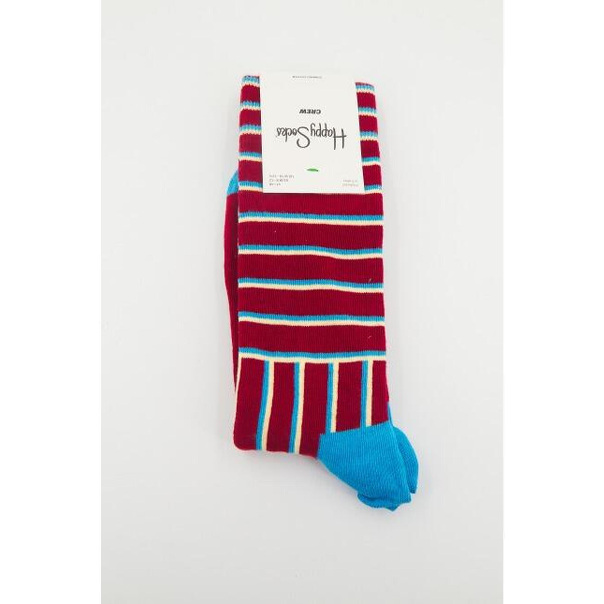 Calcetines Hombre Happy Socks Blocked Stripe Rojo