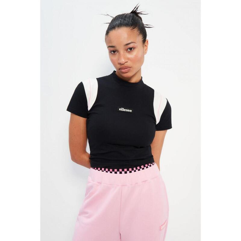 Camisetas Mujer Ellesse Mart Crop T-shirt Negro