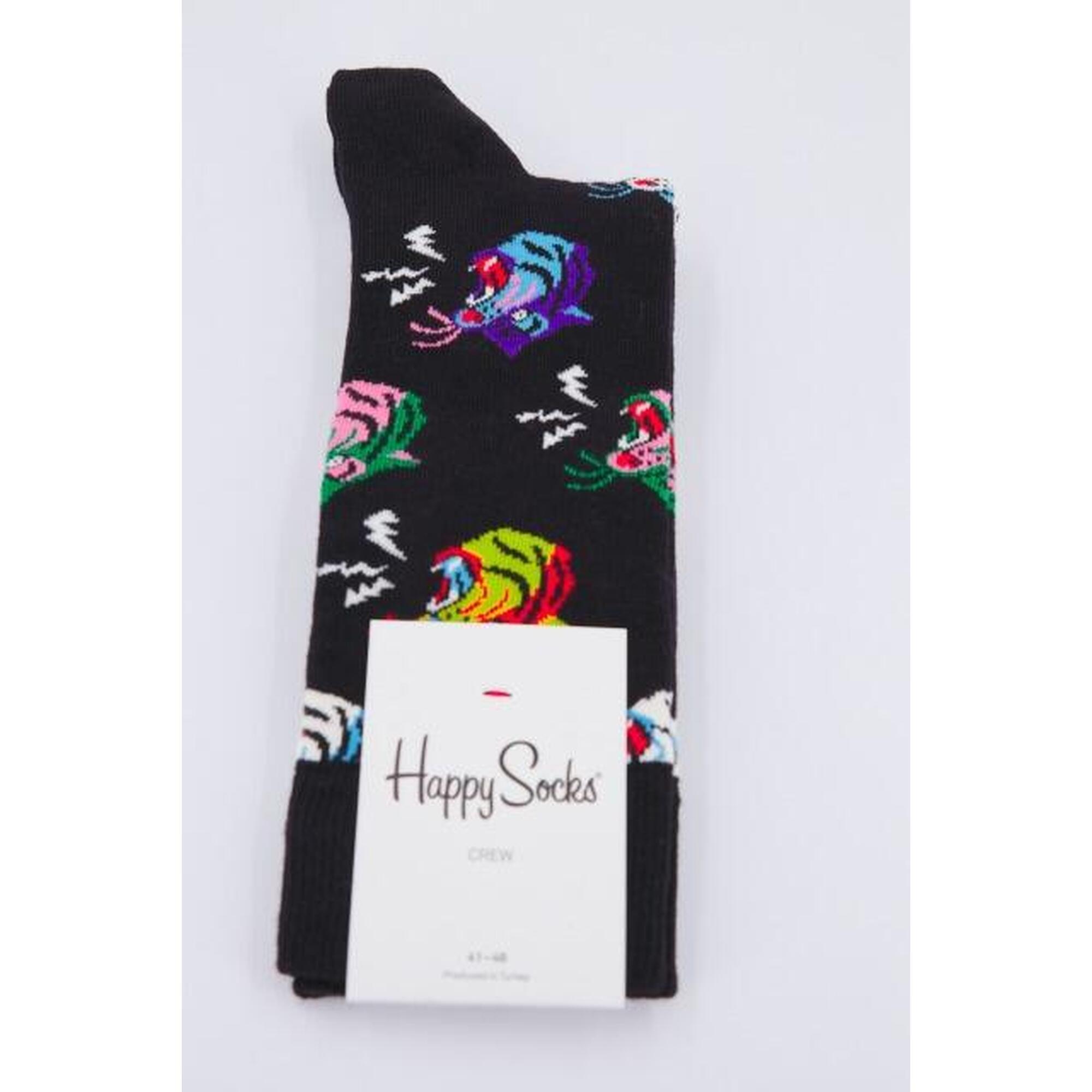 Calcetines Hombre Happy Socks Tig01 9300 Negro