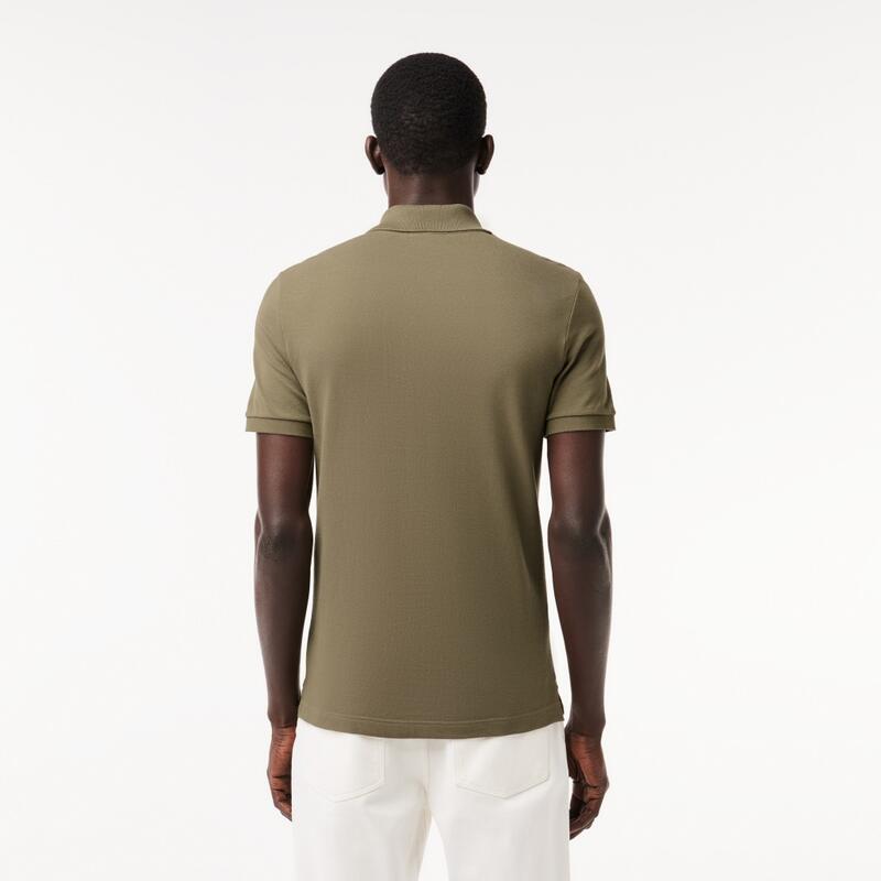 Camisetas Hombre Lacoste L1212 Short Sleeved Ribbed Collar S Verde