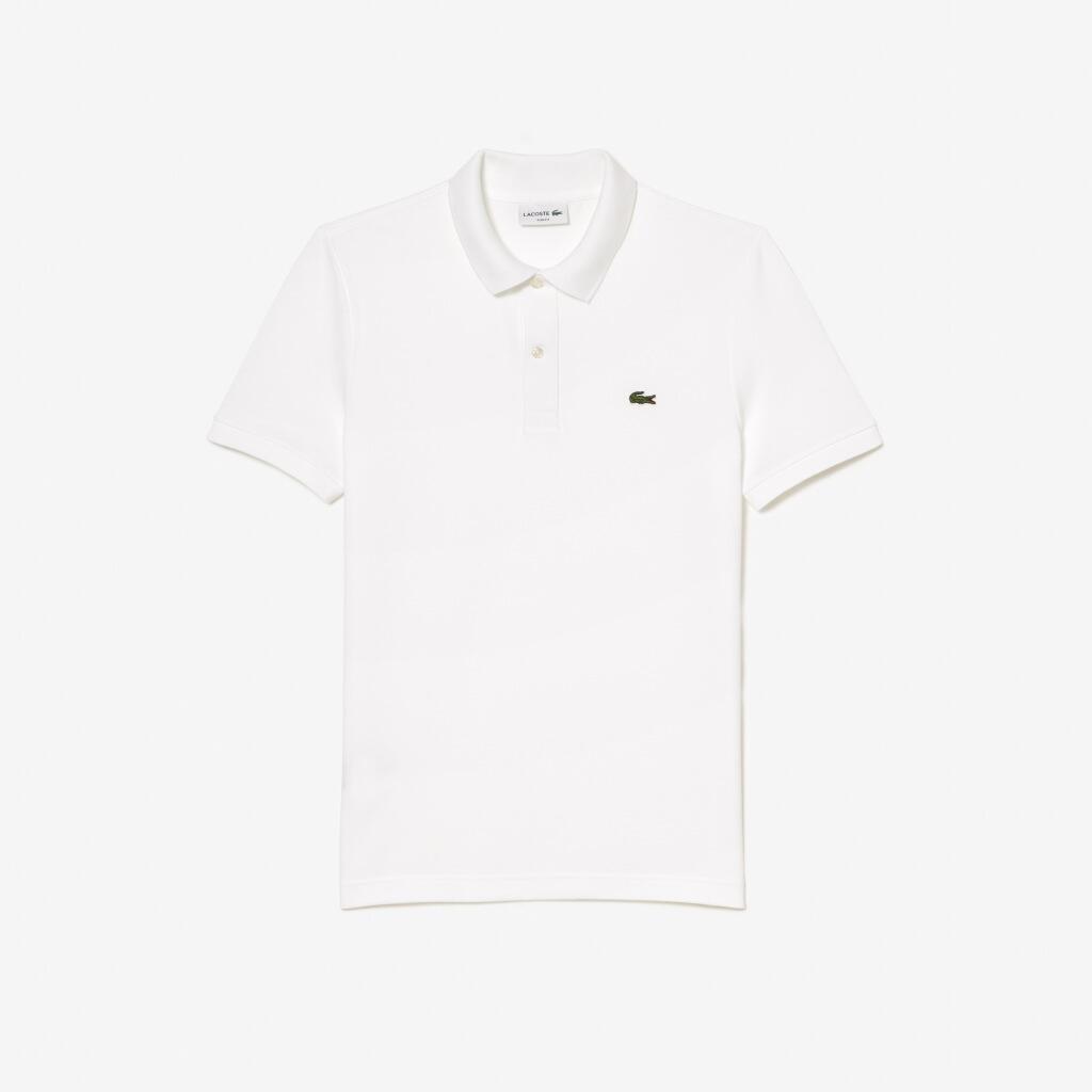 Lacoste Modelo L1212 Short Sleeved Ribbed Collar S Cor Branco 2/7