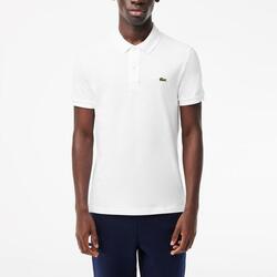 Lacoste Modèle L1212 Short Sleeved Ribbed Collar S Couleur Noir
