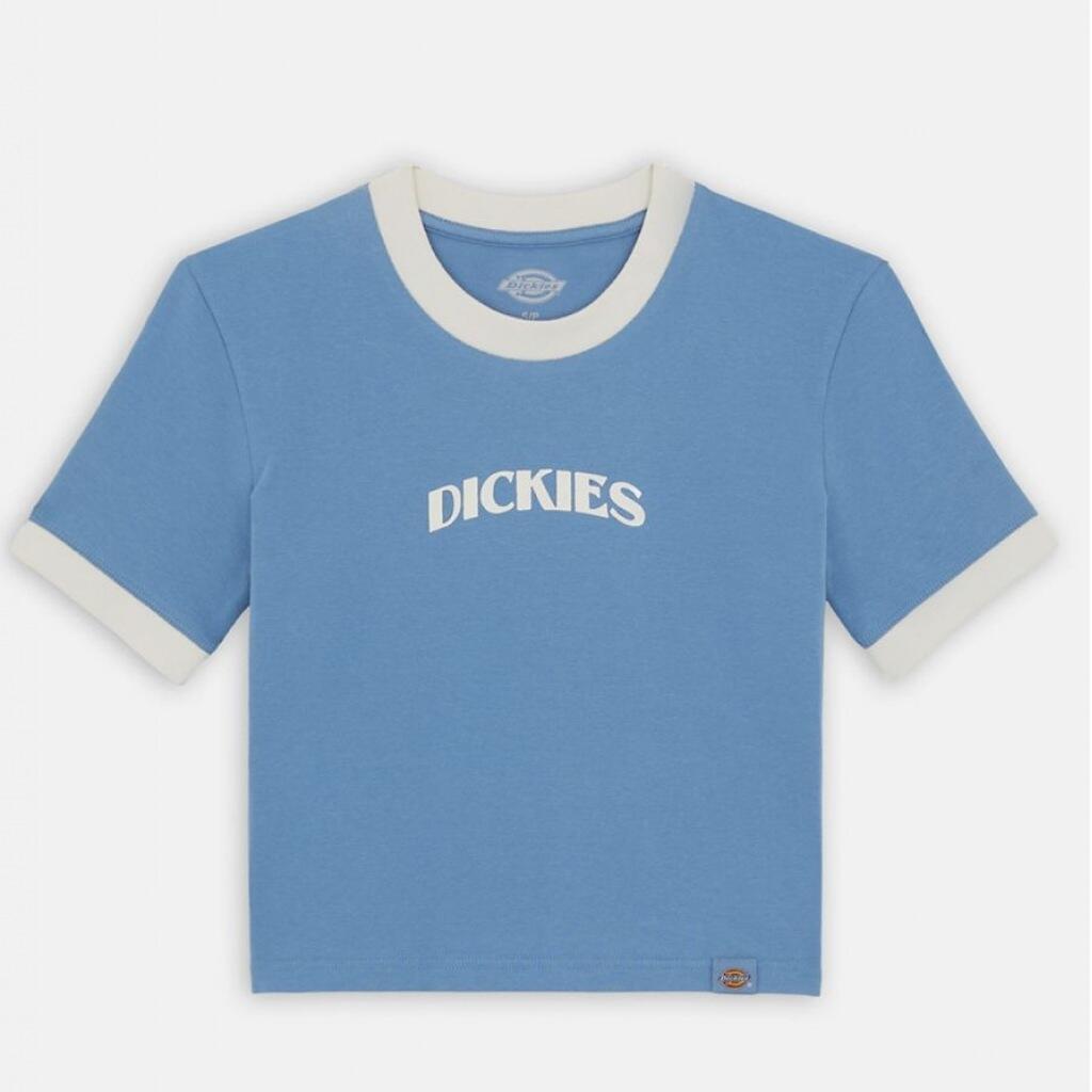 T-shirt Dickies Model Herndon Ringer Ss W Kleur Blauw 2/4