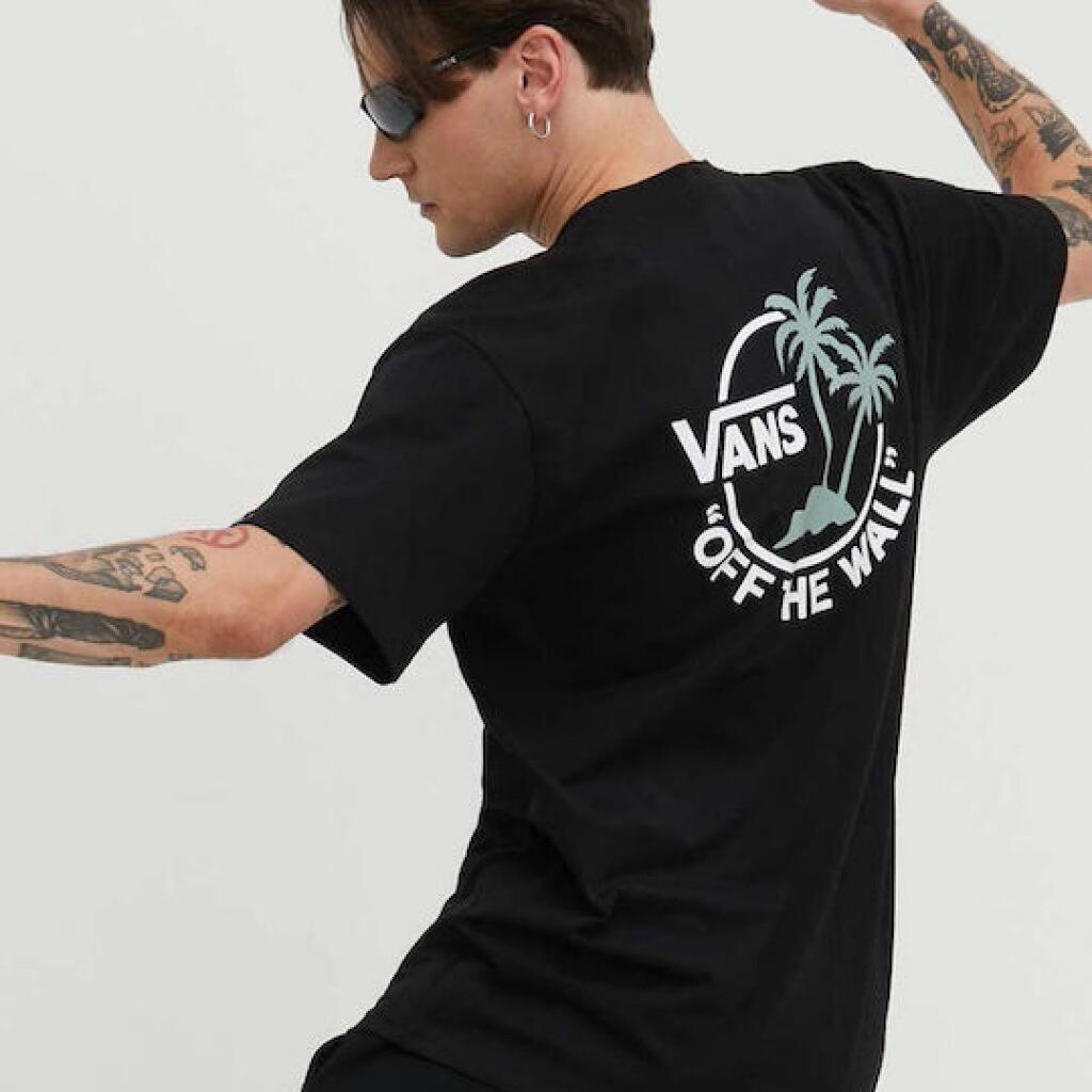 Camiseta Vans Modelo Classic Mini Dual Palm Cor Preto 3/5