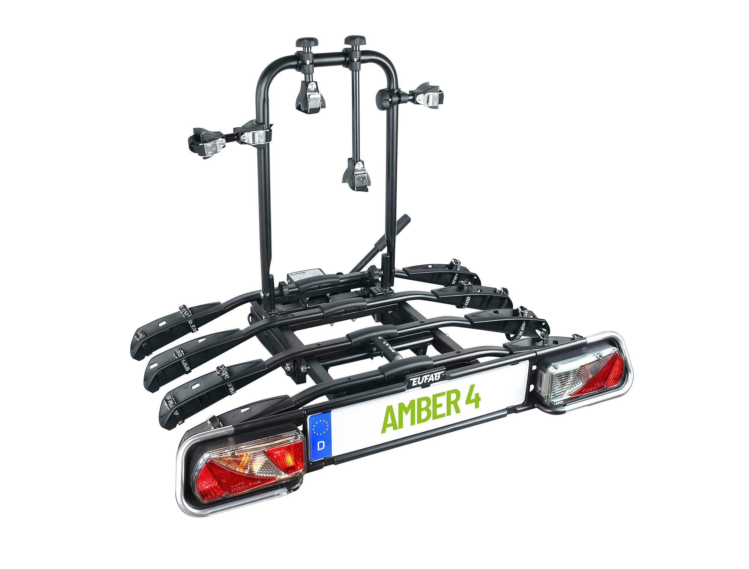 EUFAB AMBER IV Supporto per 4 biciclette 13 pin