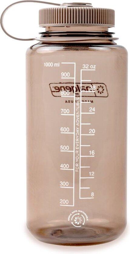 Nalgene Wide Mouth Flasche 32oz BPA-frei SUSTAIN Mocha 3/4