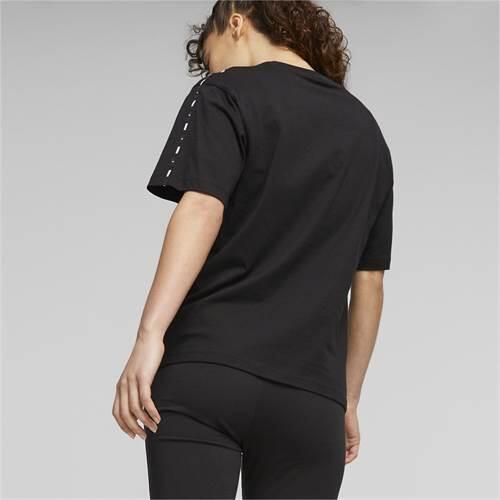 T-Shirt Frau Puma Ess Tape Schwarz 4/6