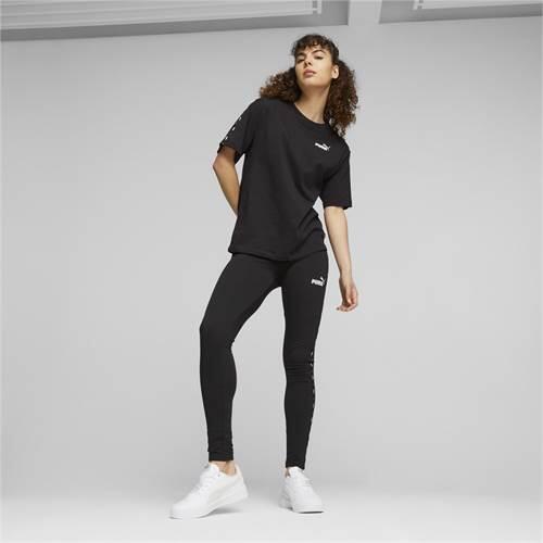 T-Shirt Frau Puma Ess Tape Schwarz 5/6