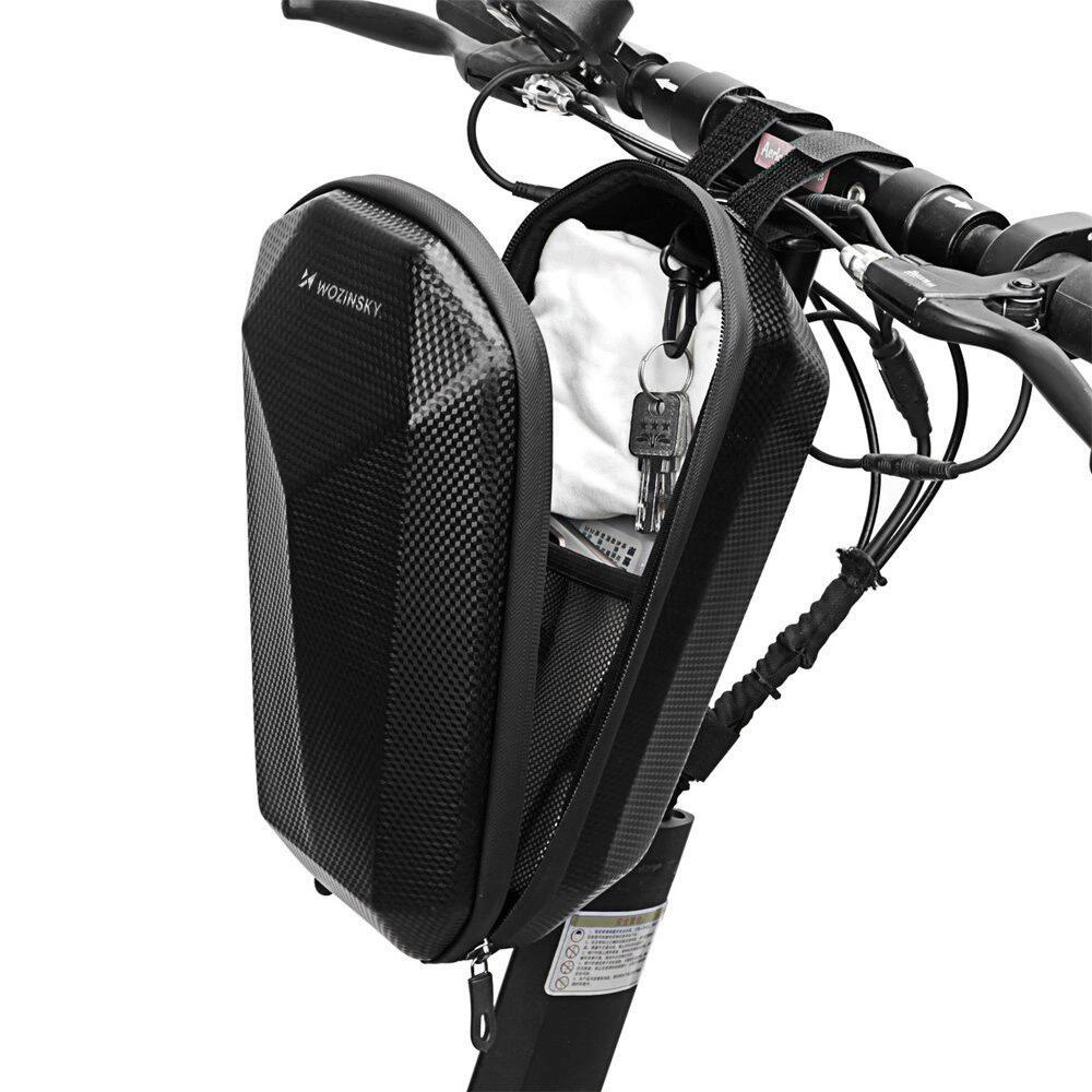 Sacoche Guidon Vélo Étanche – Multifonction – Compatible Route VTT Trottinette – Noir – 23x16,5x13,6 Cm