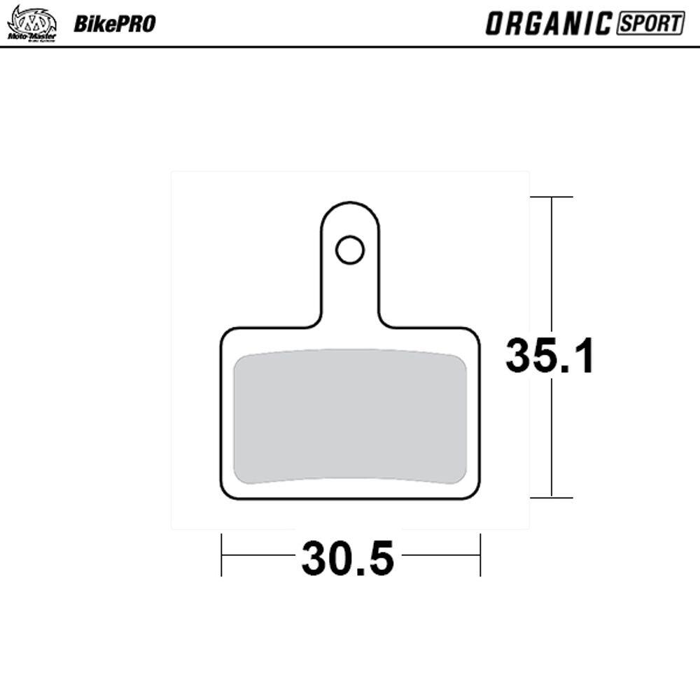 Pastiglie Freno Bici OrganicSport con miglior potere frenante - Shimano type B 5/5