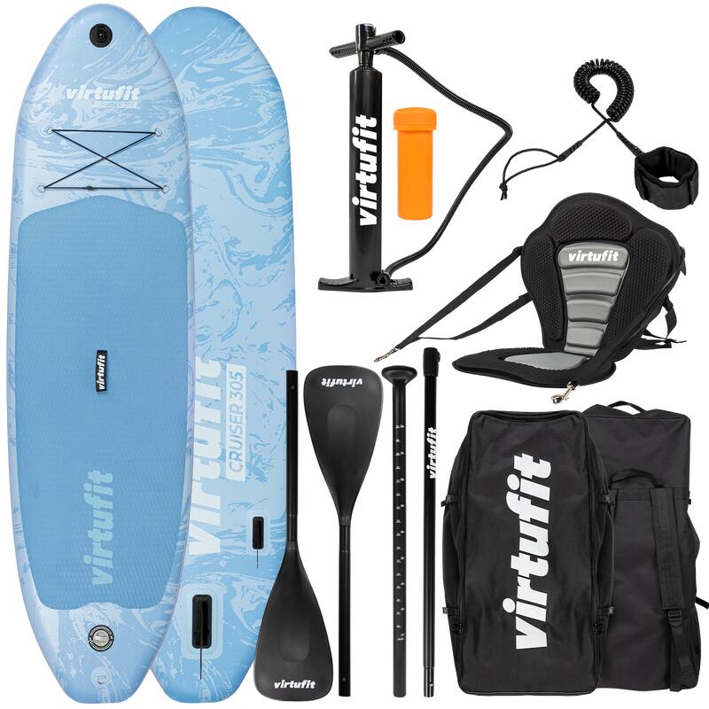 Stand up paddle gonflable – atlas 12'- 15cm d'épaisseur - pack stand up paddle gonflable (sup) avec pompe haute pression. Pagaie