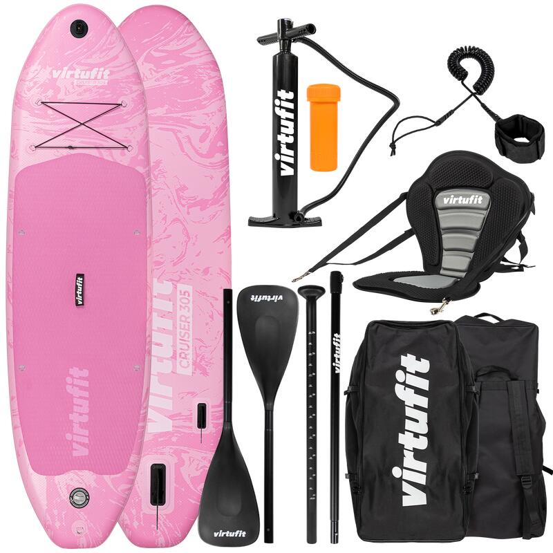 Tabla paddle surf - Cruiser 305 - Rosa - Con accesorios