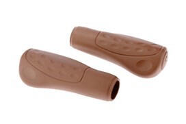 WESTPHAL Handvatpaar #436 Ellipsis Softgrip 122/122mm/ø23mm - bruin