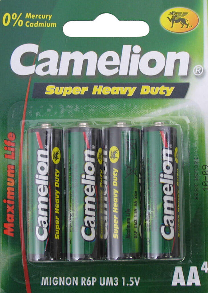 Batteries de camelion AA zink-carbon, 4 pièces (emballage suspendu) 2/2