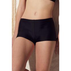 Culotte de baño juvenil liso negro