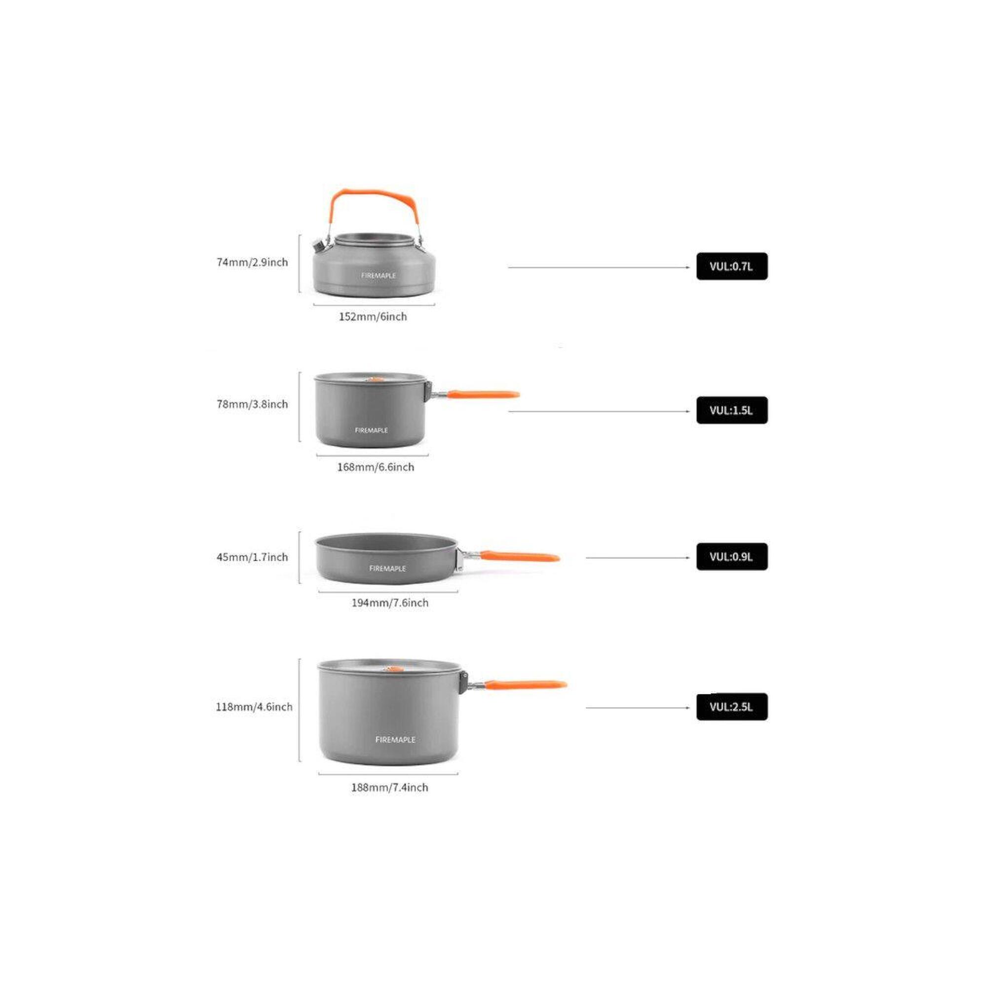 Set vase camping Feast 4