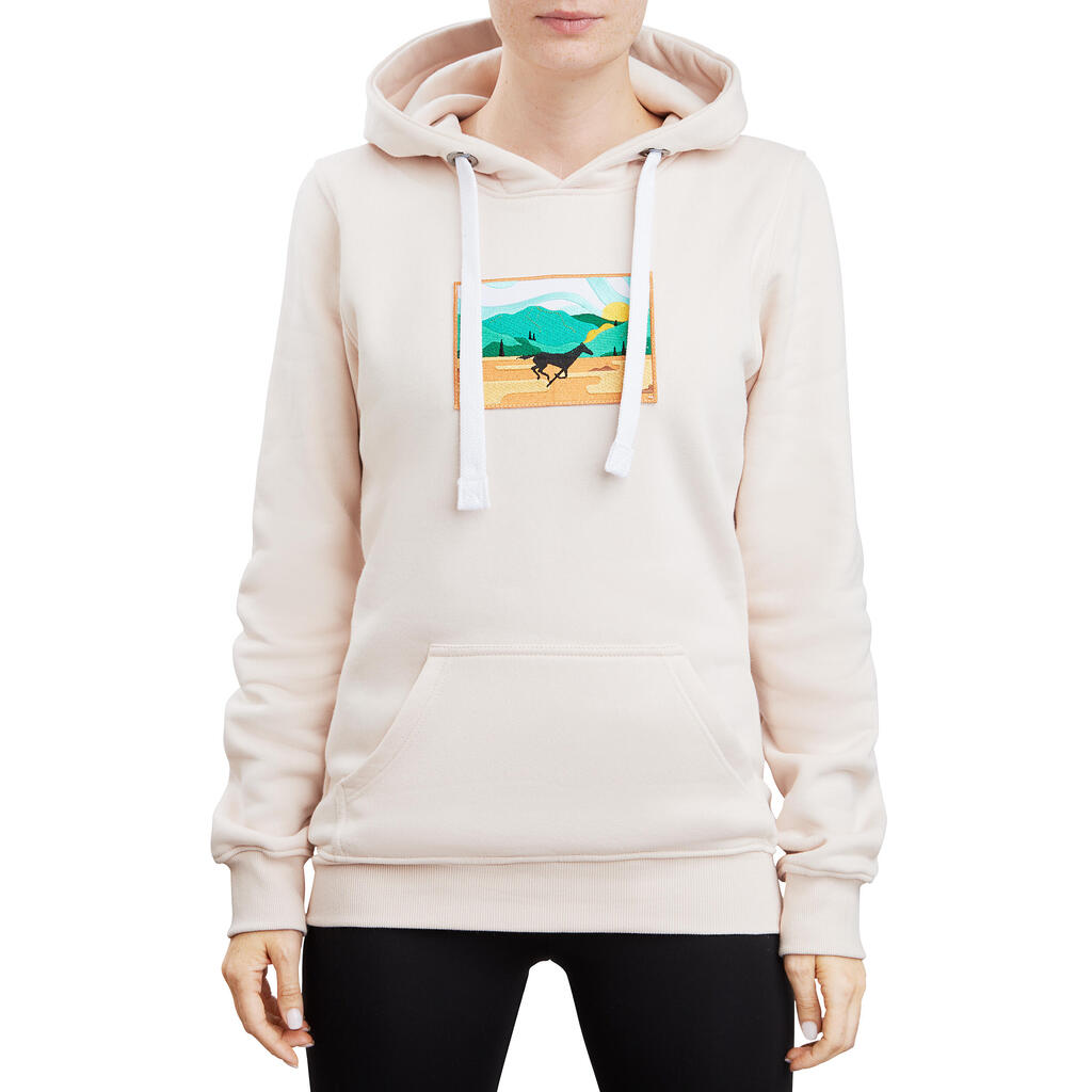 Equestrian Hoodie – Horse in the Mountains Patch