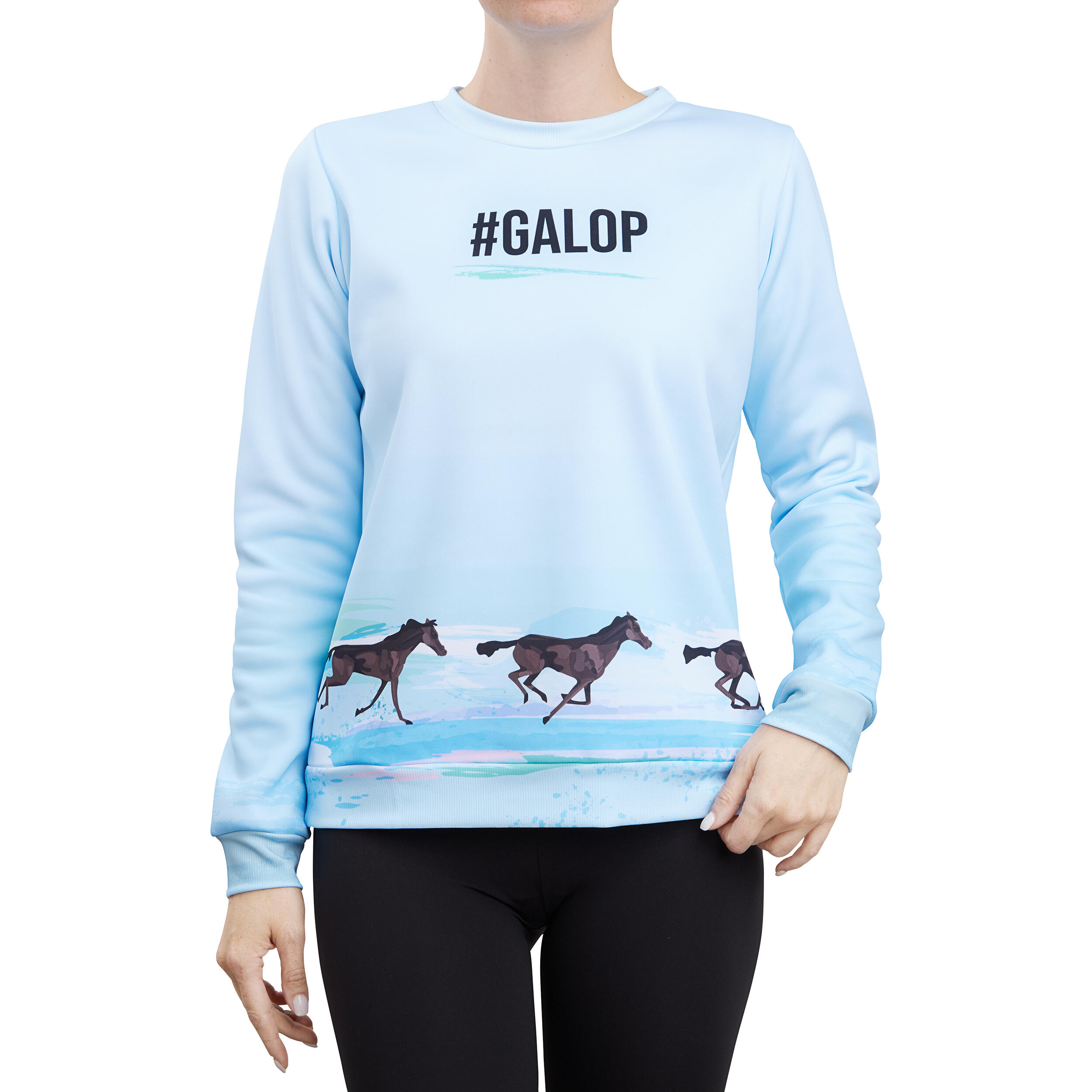 Bluză de echitație Chevaux au galop
