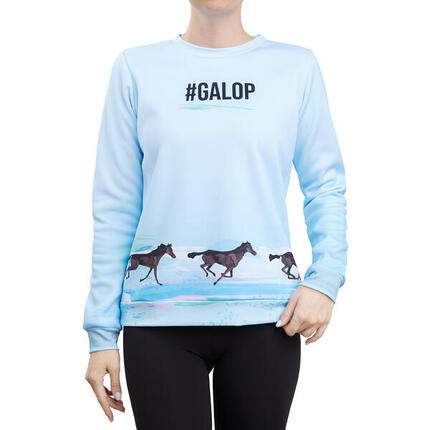 Sweat équitation femme GALOP WEAR Chevaux au galop