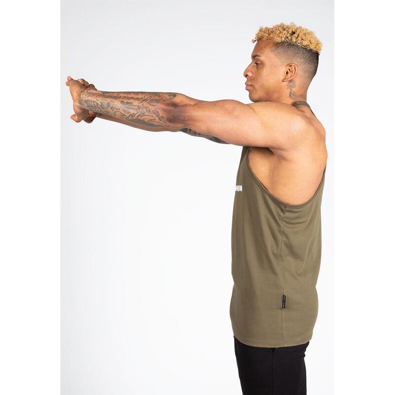 Carter Stretch Tank Top - Army Green - 3XL