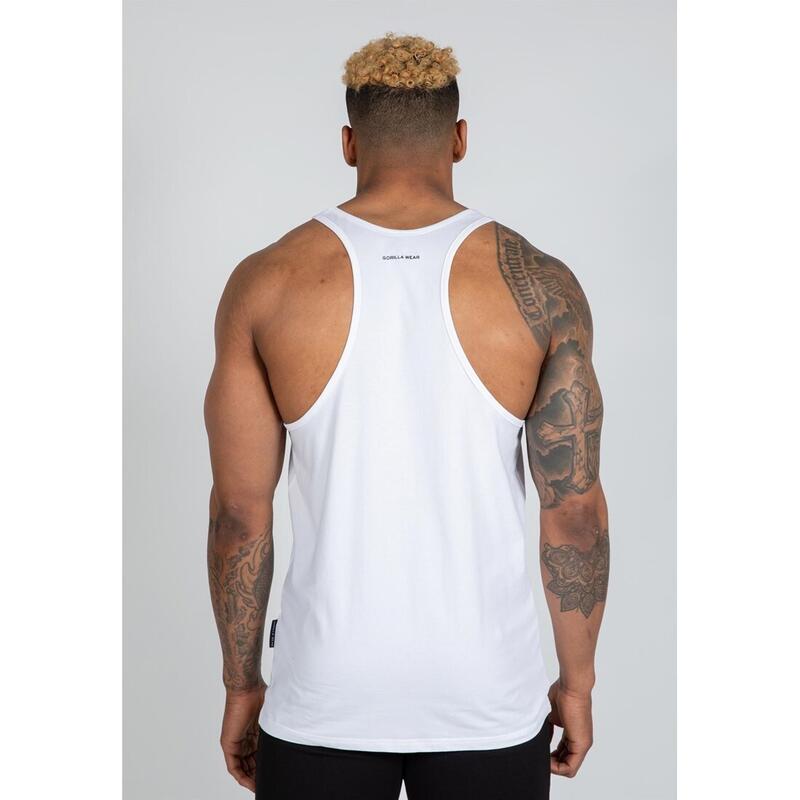 Carter Stretch Tank Top  White