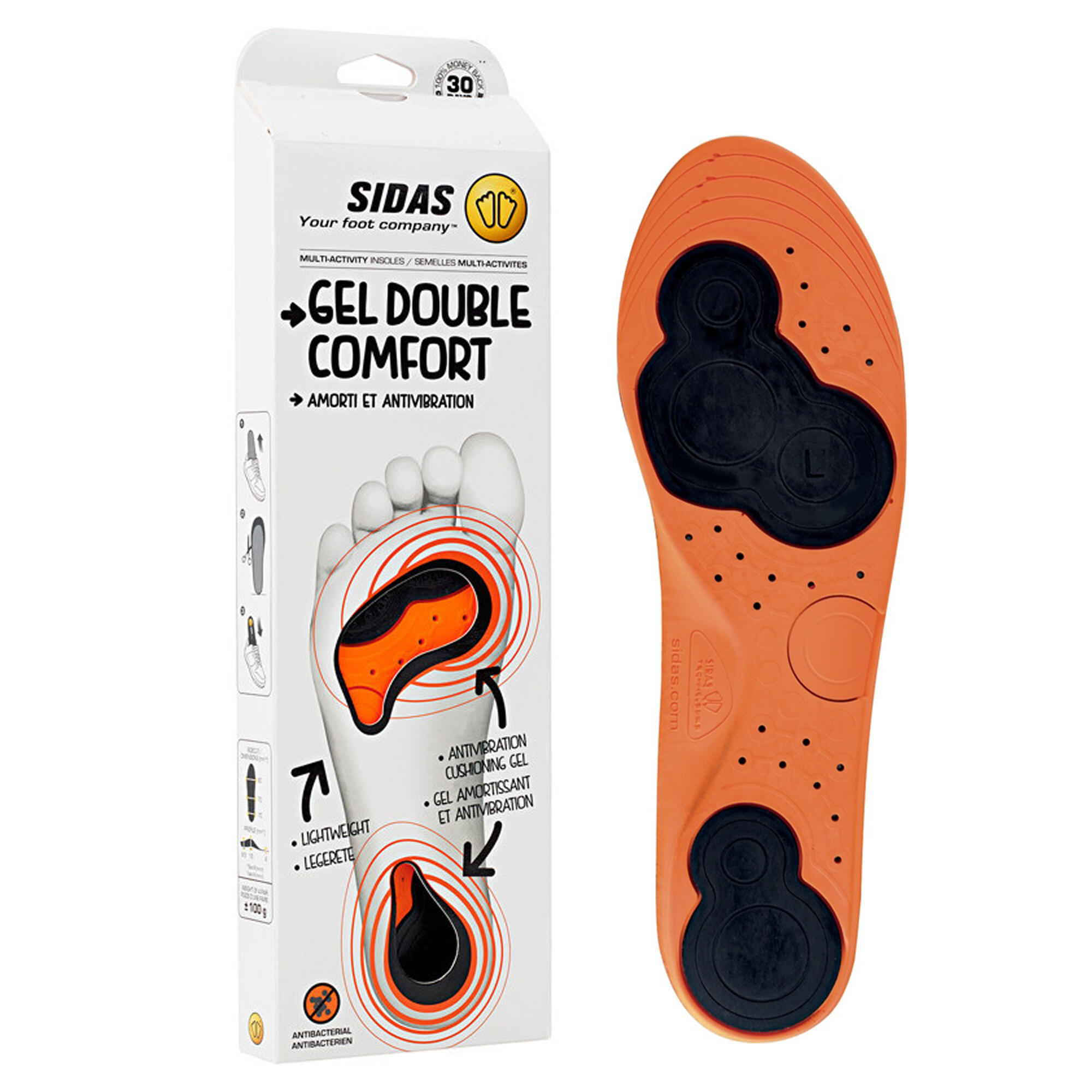 Palmilhas de PU gel para todos os desportos, absorção - Double Comfort Gel 4/4