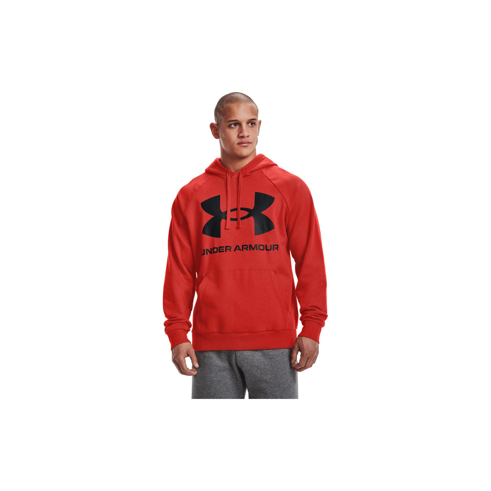 Sudadera Under Armour Rival Fleece Big Logo, Rojo, Hombre 2/5
