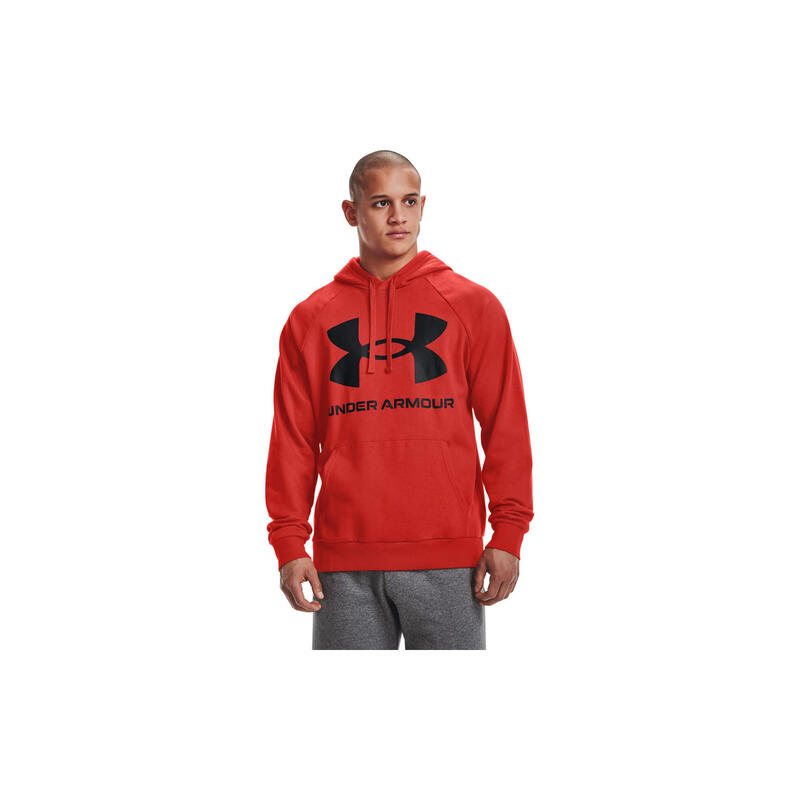 Capuche Under Armour Rival Fleece Big Logo, Rouge, Hommes