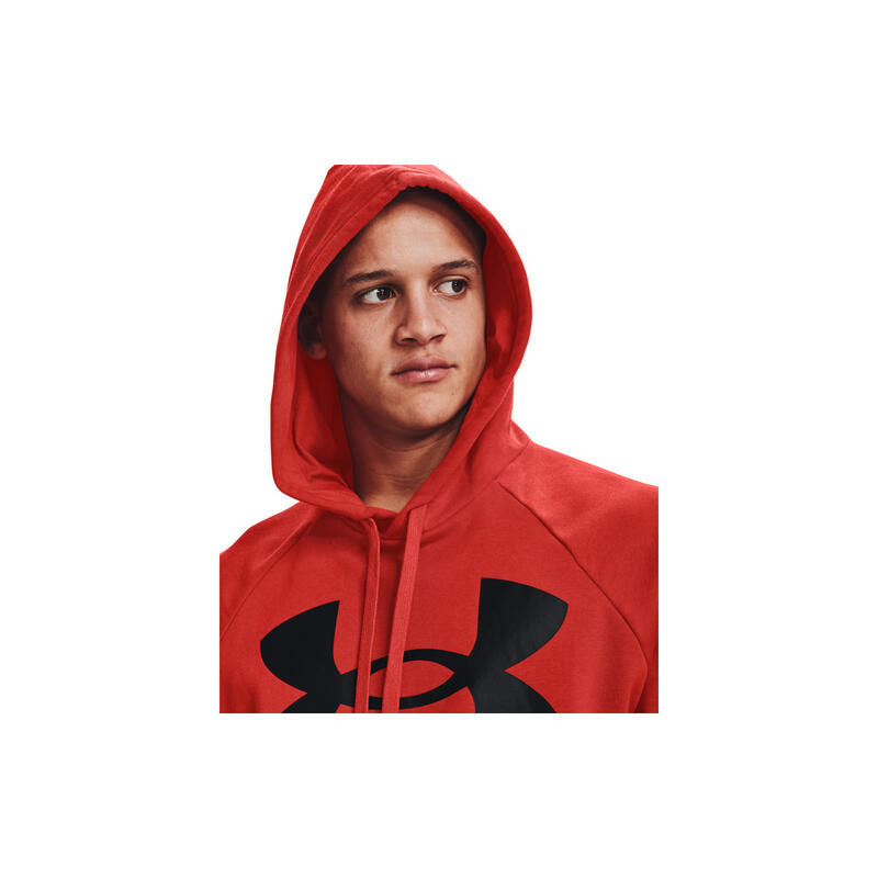 Sudadera Under Armour Rival Fleece Big Logo, Rojo, Hombre