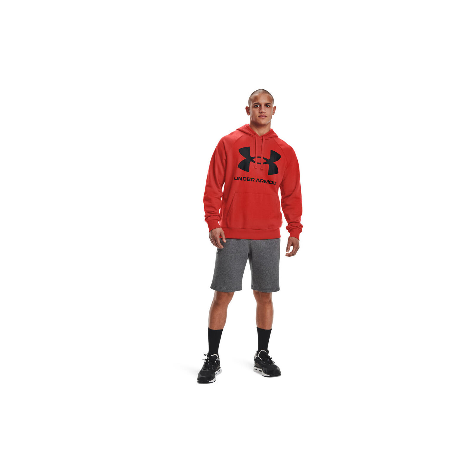 Sudadera Under Armour Rival Fleece Big Logo, Rojo, Hombre 4/5