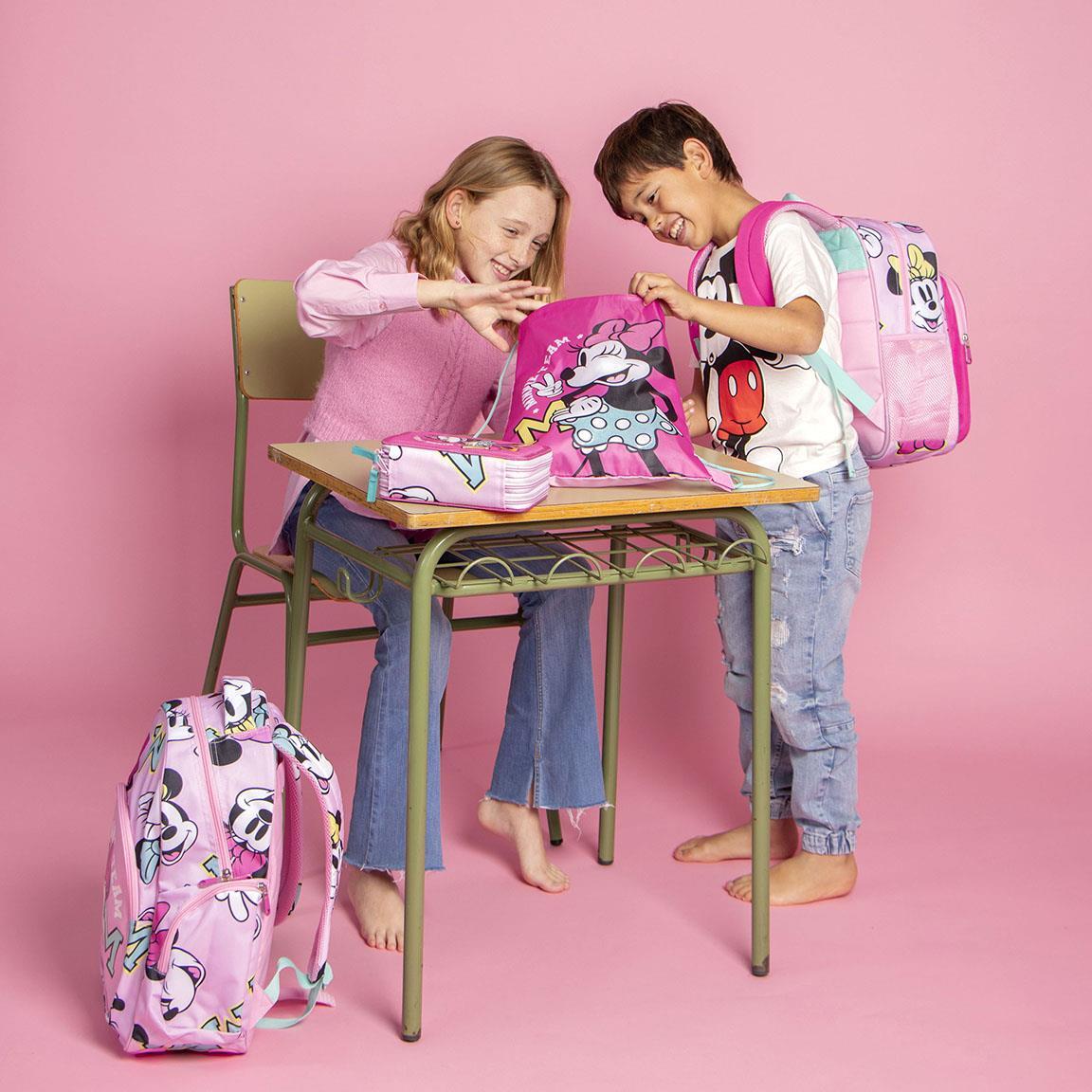 Mochila escolar guarderia Niños Cerdá  MINNIE Rosa 5/5
