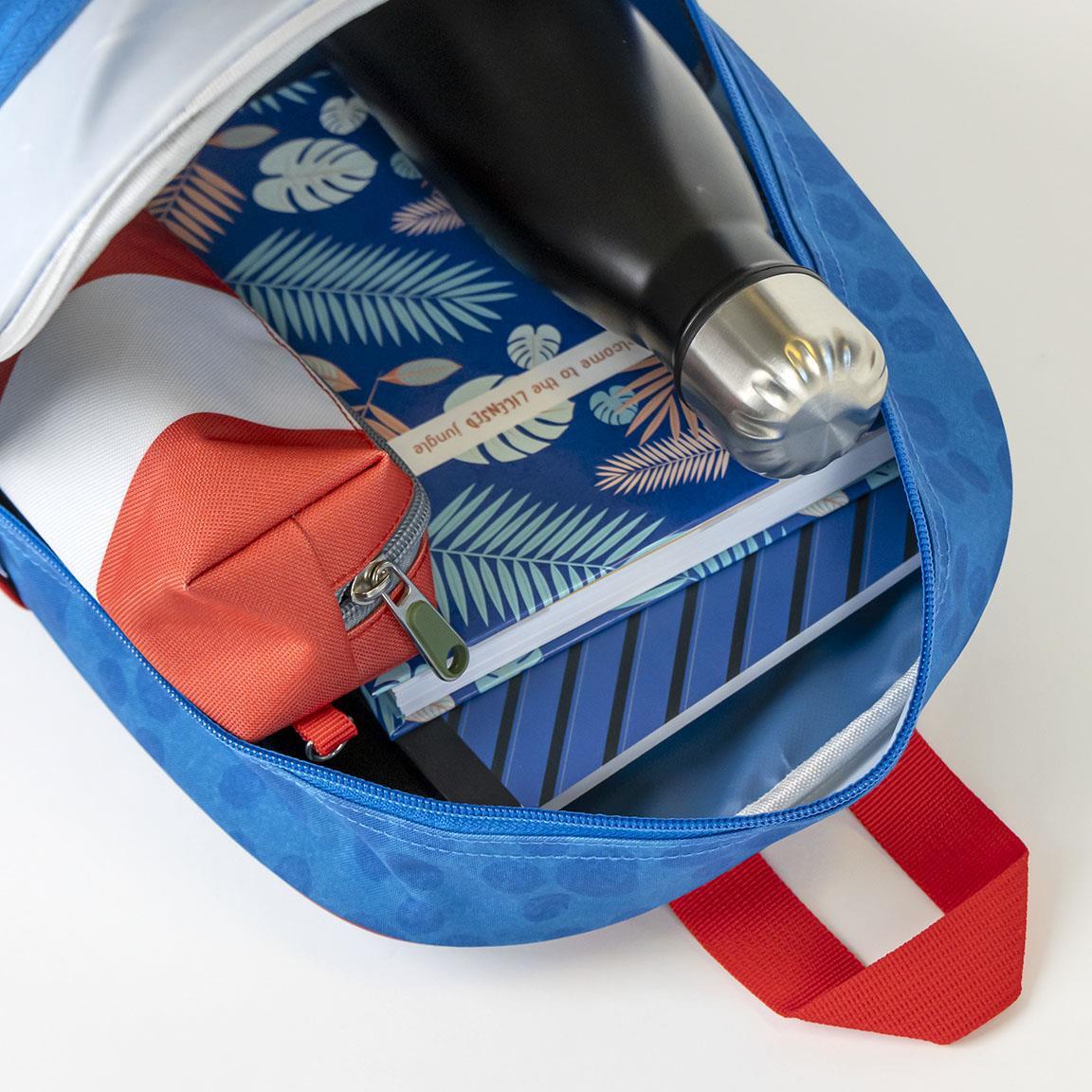Mochila escolar guarderia Niños Cerdá  SONIC Azul 3/5