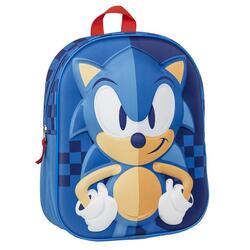 Mochila escolar guarderia Niños Cerdá  SONIC Azul