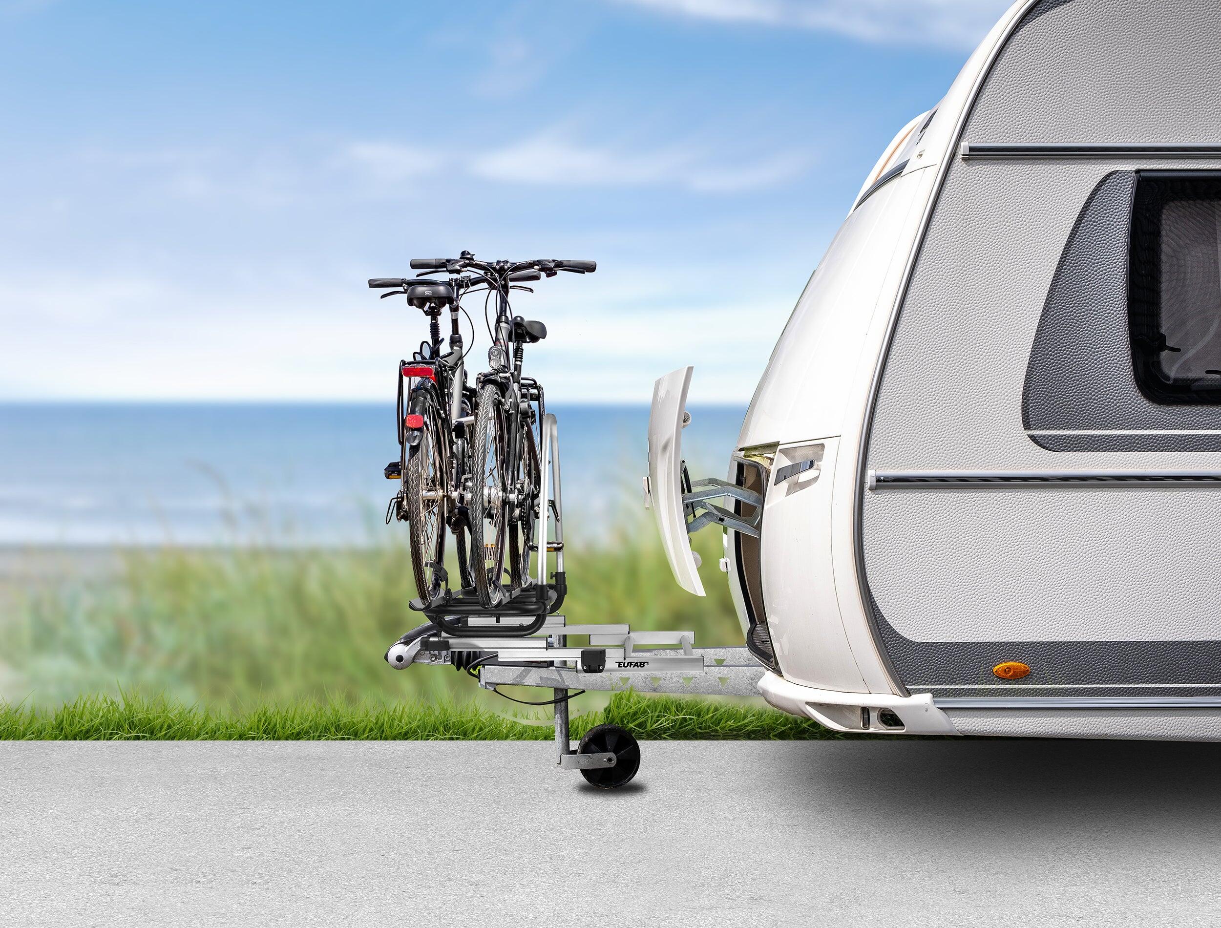 PORTE-VÉLOS 2 VÉLOS BS260 POUR FLÈCHE DE CARAVANE OU DE REMORQUE - EUFAB 4/6