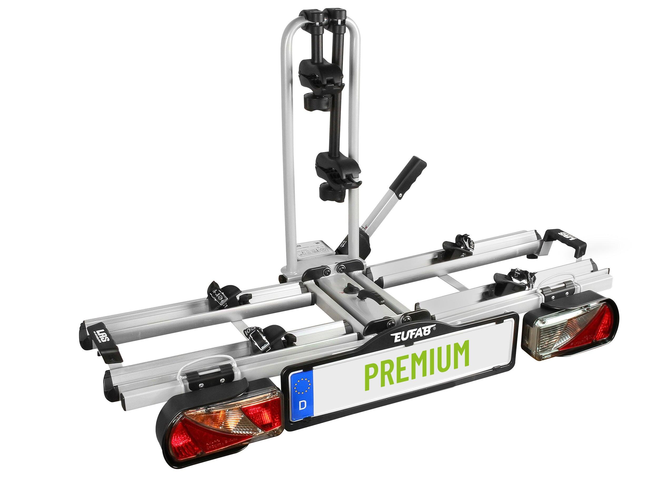 Suporte para 2 bicicletas com fecho de reboque premium - las